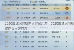 2020魔域民间玩家导游图片库，2020魔域民间玩家综合导游交流