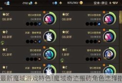 私服最新魔域游戏特色!魔域奇迹搬砖角色选择指南